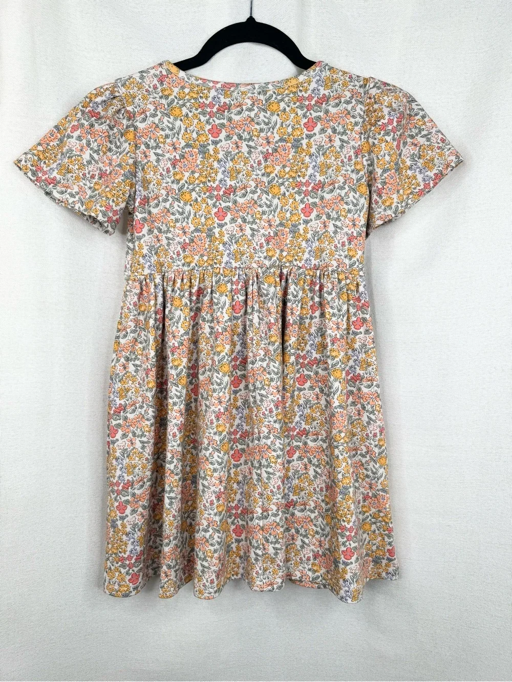 Grace & James Kids Girls Dress Size 7 Multicolor Floral Fit & Flare Knee
